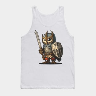 Sir Owl Knight Tank Top